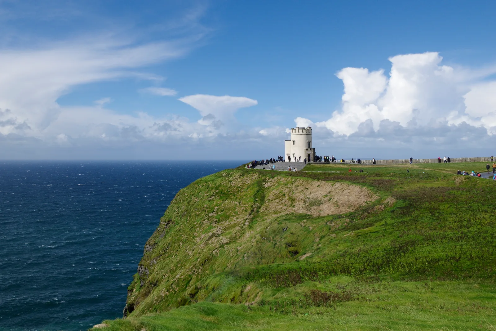 The Cliffs of Moher on the Atlantic coast of Ireland.