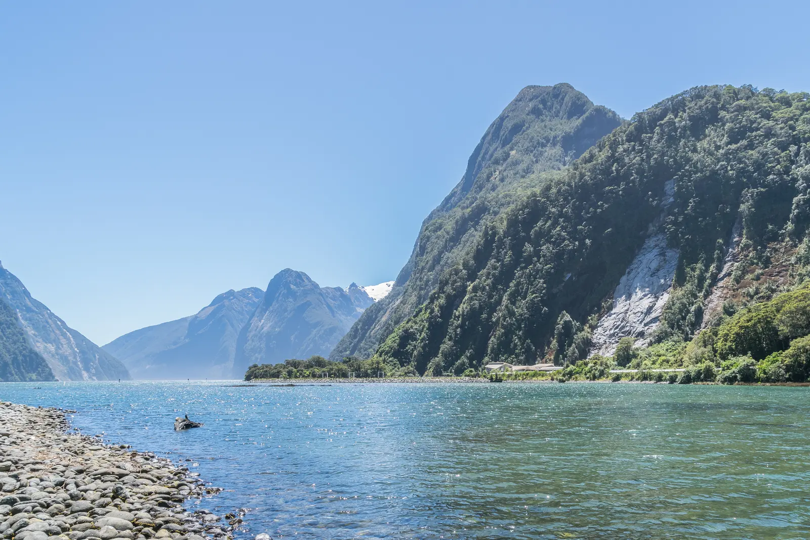 Milford Sound in Fiordland National Park, New Zealand.