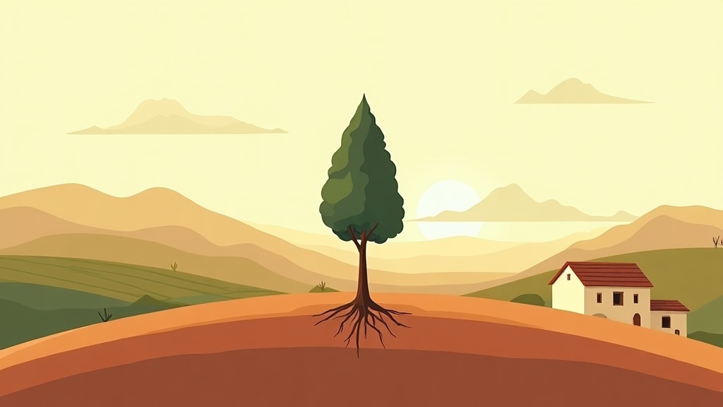 A tree taking root in a new land
